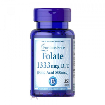 Puritan's Pride Folate 1333 mcg DFE (Folic Acid 800 mcg)     