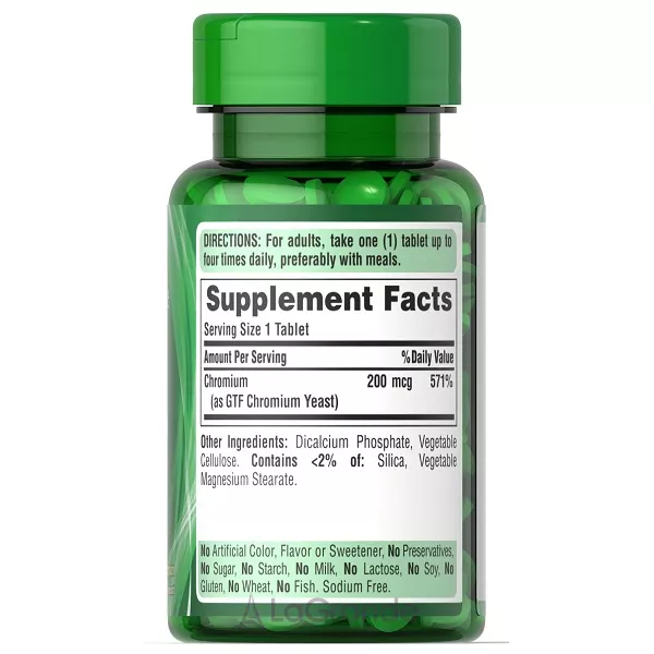 Puritan's Pride GTF Chromium 200 mcg ĳ������ ������� �ϳ������ �����