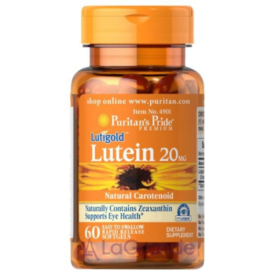 Puritan's Pride Lutein 20 mg with Zeaxanthin ĳ    