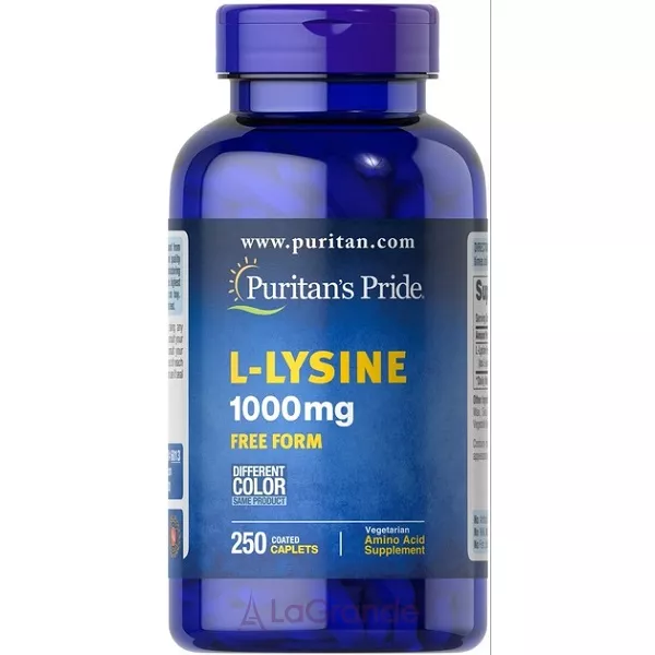 Puritan's Pride L-Lysine 1000 mg ����������� L-���� � ���������� ���������