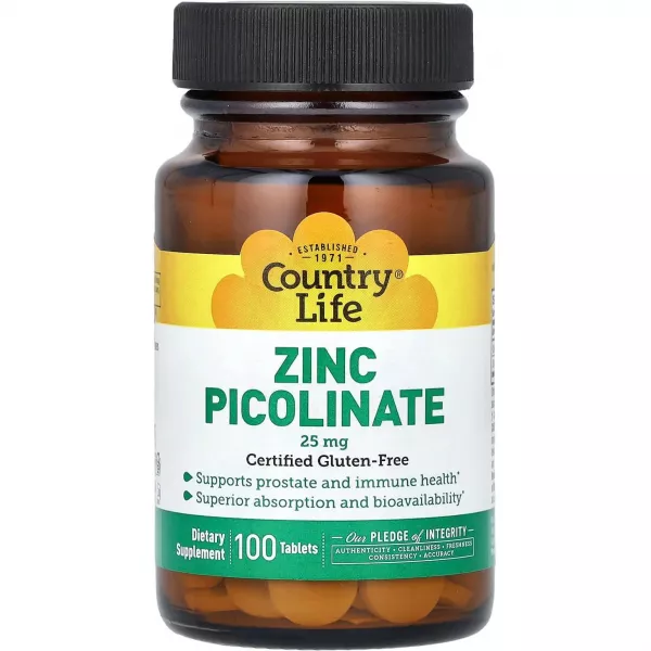 Country Life Zinc Picolinate 25 mg ���� ��������� ��� ���������� ���������� � ��������