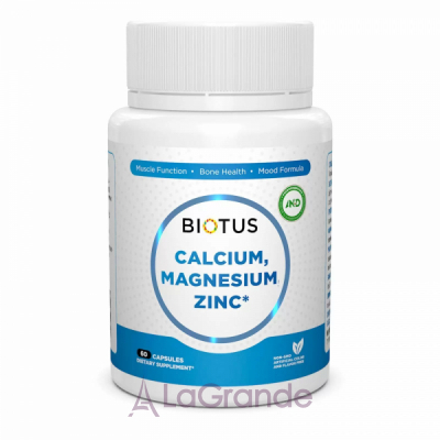 Biotus Calcium Magnesium Zinc with Vitamin D3   