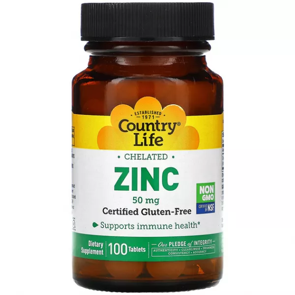 Country Life Zinc Chelated 50 mg ���� �������� 50 �� � ��������� ��� �������� ������� � �������� ����
