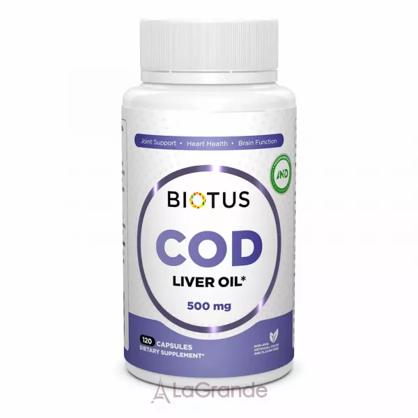 Biotus Cod Liver Oil 500 mg ���'���� ��� �� ������� �����, 500 ��