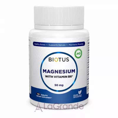 Biotus Magnesium with Vitamin B6 50 mg ĳ  