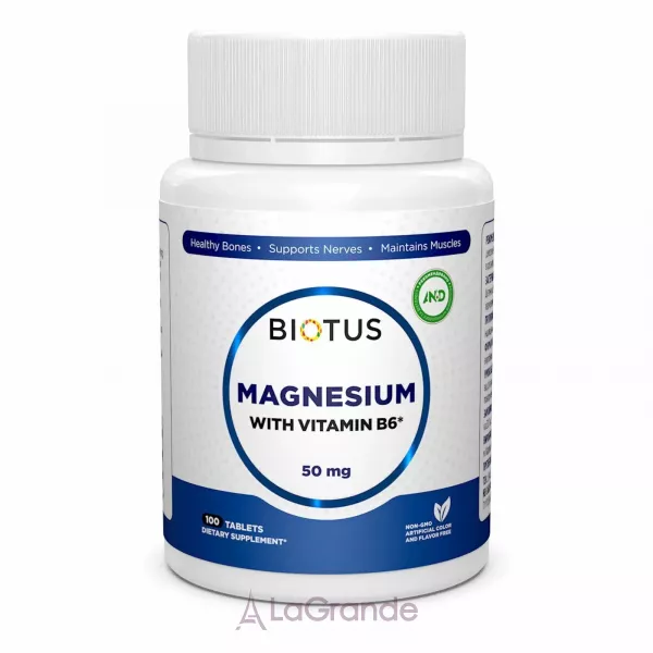 Biotus Magnesium with Vitamin B6 50 mg ĳ������ ������� 