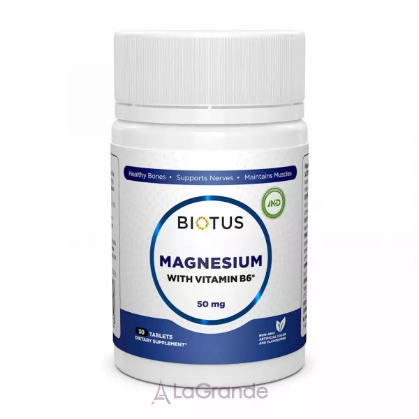 Biotus Magnesium with Vitamin B6 50 mg ĳ������ ������� 