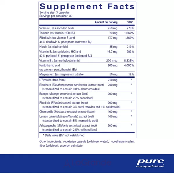 Pure Encapsulations Daily Stress Formula ������������ �������