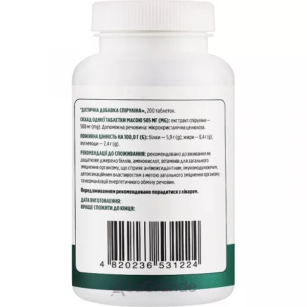 Biotus Spirulina 500 mg ĳ������ ������� 