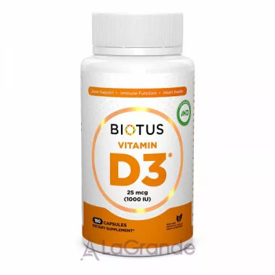 Biotus Vitamin D3 1000 IU ĳ  