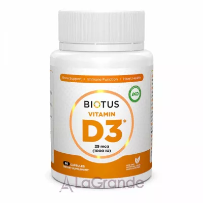 Biotus Vitamin D3 1000 IU   