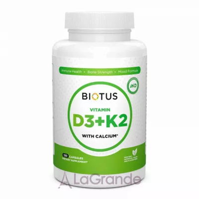 Biotus Vitamin D3, K2 with Calcium  3, 2  