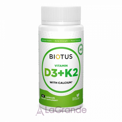 Biotus Vitamin D3, K2 with Calcium ³ 3, 2  