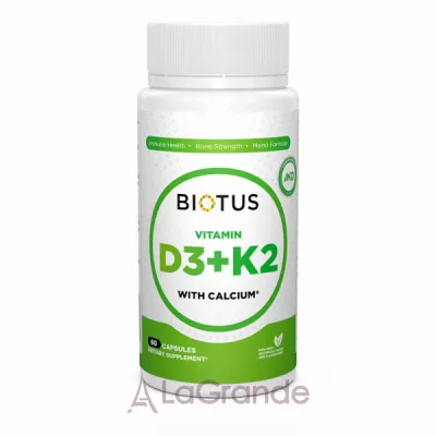 Biotus Vitamin D3, K2 with Calcium  3, 2  