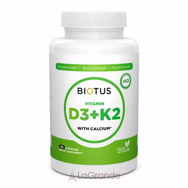 Biotus Vitamin D3, K2 with Calcium ³���� �3, �2 � ��������