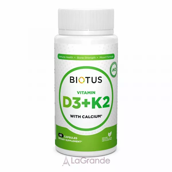 Biotus Vitamin D3, K2 with Calcium ³���� �3, �2 � ��������