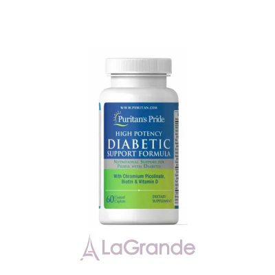 Diabetic Support Formula, 60 Caplets  ,      