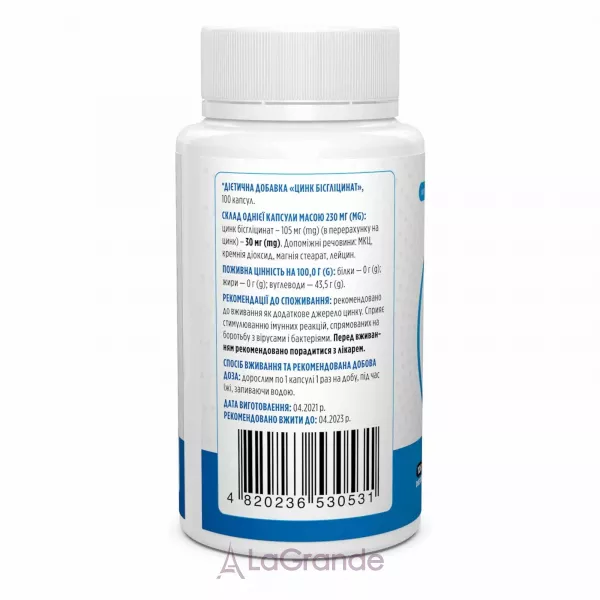 Biotus Zinc Bisglycinate 30 mg ĳ������ ������� 