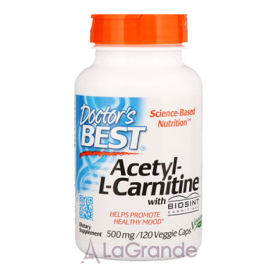 -L- Doctor's Best Acetyl-L-Carnitine 500 , 120   -  㳿  