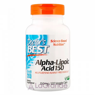 Doctor's Best, Best Alpha Lipoic Acid, 150 mg, 120 Capsules -  150 