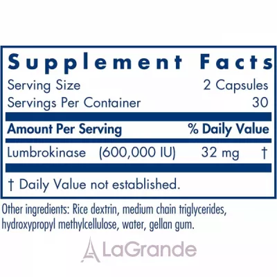 Allergy Research Group Lumbrokinase  (     )