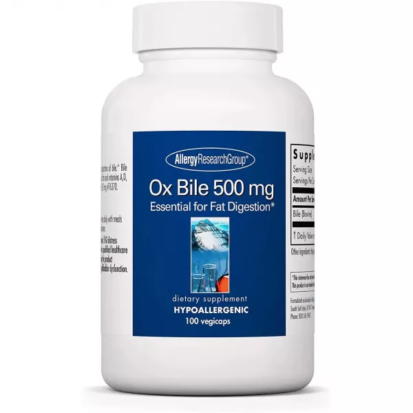 Allergy Research Group Ox Bile 500 mg �������� ������ ����� (�������� ��� ������������ ������ �������)