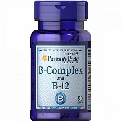 Puritan's Pride Premium B-Complex With B-12     + -12