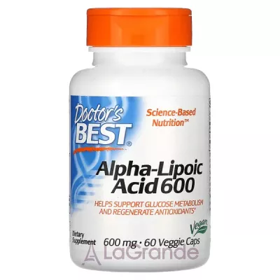 Doctor's Best, Best Alpha-Lipoic Acid, 600 mg, 60 Veggie Caps -  600 