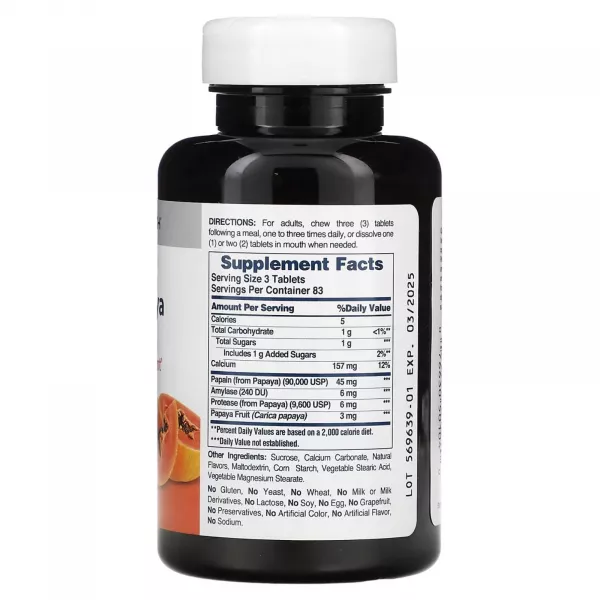American Health Chewable Original Papaya Enzyme �������� ������