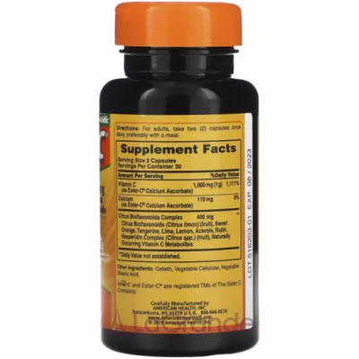 American Health Ester-C with Citrus Bioflavonoids 500 mg     500 