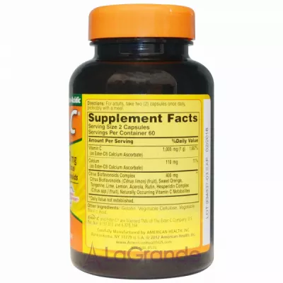 American Health Ester-C with Citrus Bioflavonoids 500 mg     500 