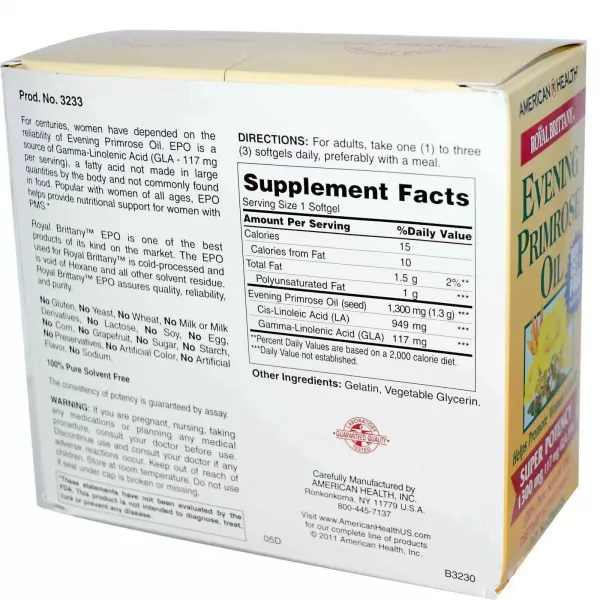 American Health Evening Primrose Oil 1300 mg ����� �������� ������� 1300 ��
