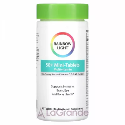 Rainbow Light 50+ Mini-Tablets Multivitamin  50+