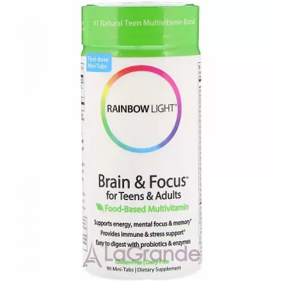 Rainbow Light Brain&Focus for Teens&Adults      