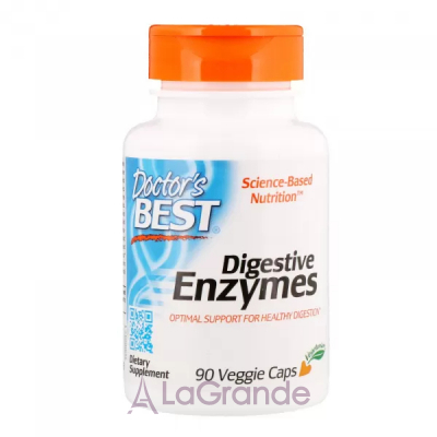 Doctor's Best, Best Digestive Enzymes, All Vegetarian, 90 Veggie Caps    