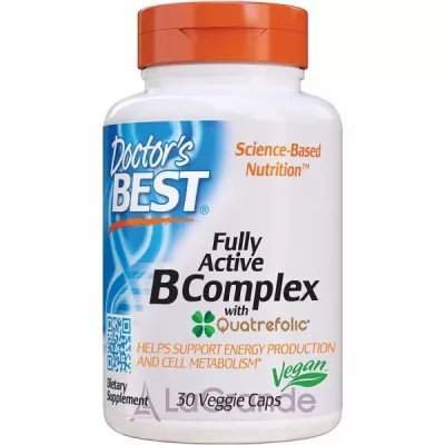 Doctor's Best, Best Fully Active B Complex, 30 Veggie Caps   + (Active B-Complex) 30 