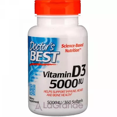 Doctor's Best Vitamin D3 5000 IU ³ D3 5000 