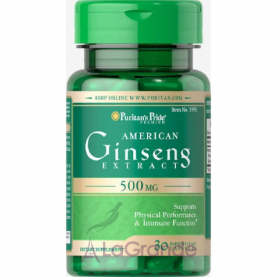 Puritan's Pride American Ginseng 500 mg   500 