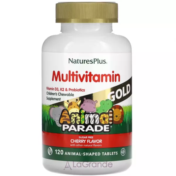 NaturesPlus Animal Parade Gold Multivitamin Cherry Flavor �������������� ��� ����� �� ������ �����