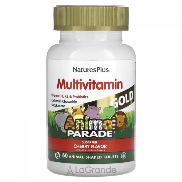 NaturesPlus Animal Parade Gold Multivitamin Cherry Flavor �������������� ��� ����� �� ������ �����