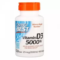 Doctor's Best Vitamin D3 5000 IU ������� D3 (Vitamin D3) ��� �������� ������, ����� � ������