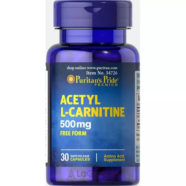 Puritan's Pride Acetyl L-Carnitine 500 mg ������������ ������ L-�������� � �������� �������� ����������
