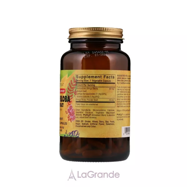 Solgar Ginkgo Biloba Leaf Extract �������� ����� ����� ����� � ��������� ��������