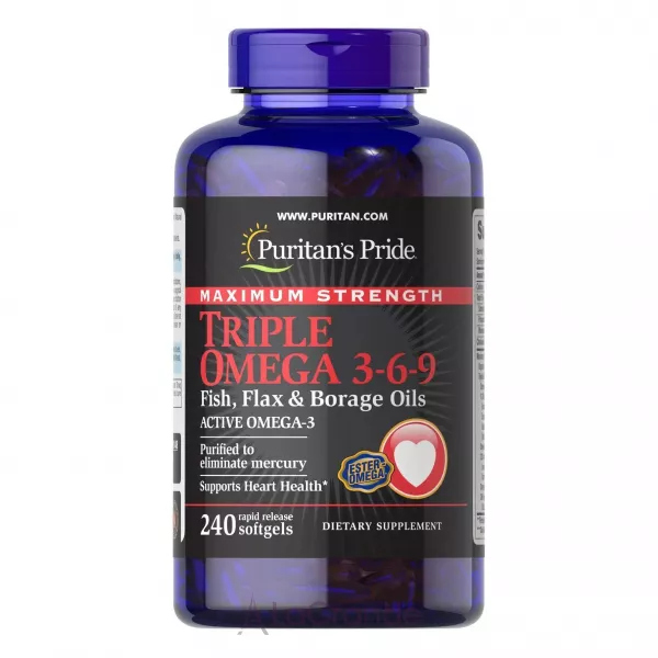 Puritan's Pride Maximum Strength Triple Omega 3-6-9 Fish �����  3-6-9