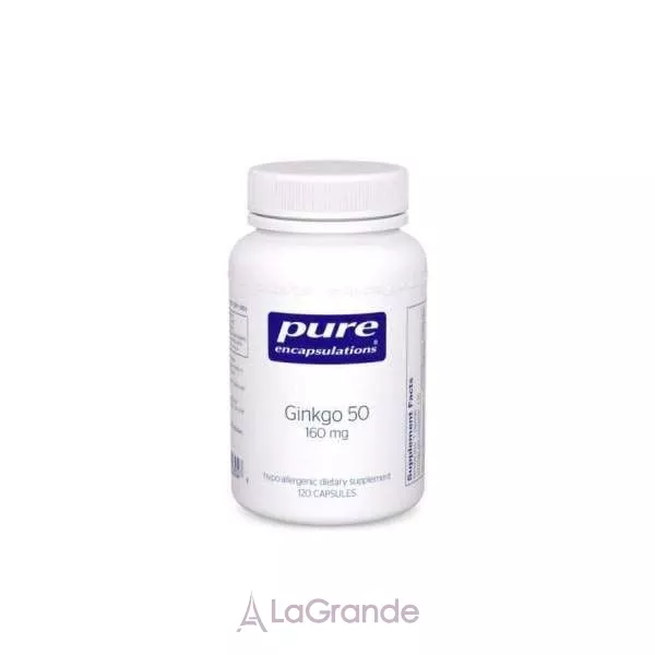 Pure Encapsulations Ginkgo Biloba 160 mg ������� ������� ��� �������� �����, ��������� �� ������ ������� �� ���'����, ���'������ � ��������