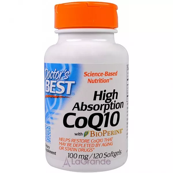 Doctor's Best CoQ10 with BioPerine 100 mg ������� Q10 � ������� �������� �������� � BioPerine 100 ��