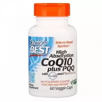 Doctor's Bes High Absorption CoQ10, 100 mg, plus PQQ, 20 mg, with PureQQ and BioPERINE ������� Q10 � PQQ (High Absorbnion CoQ10 + PQQ) ��� ��������� ����������� ������� �������