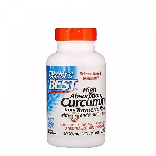 Doctor's Best High Absorption Curcumin with C3 Complex and BioPerine 1,000 mg �������� � ���������� C3 � ����������, � ���������� ����� ������ ������, �����������������