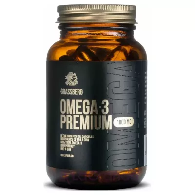 Grassberg Omega-3 Premium 60% 1000 mg -3 1000 