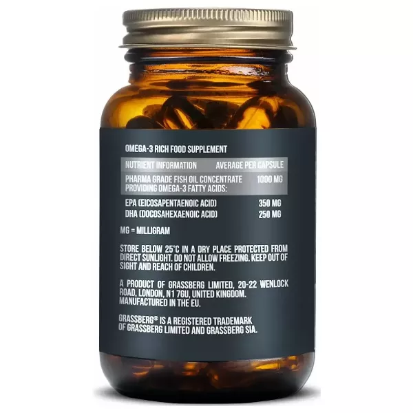 Grassberg Omega-3 Premium 60% 1000 mg �����-3 1000 ��